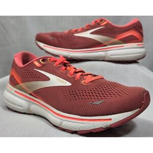 Brooks Ghost 15‎ Womens Running Shoes Red Orange 1203801B619 Size 8.5 Medium B